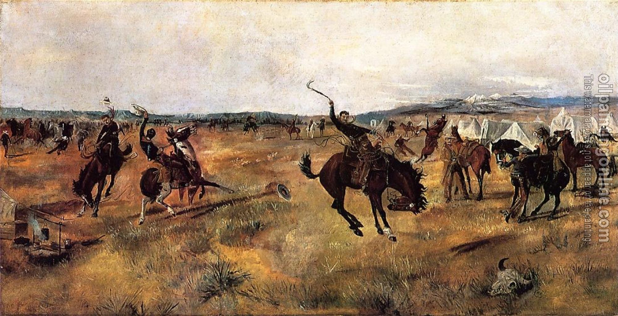 Charles Marion Russell - Breaking Camp